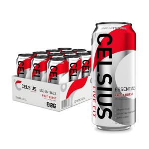 imageCELSIUS ESSENTIALS Sparkling Cherry Limeade Performance Energy Drink 16 Fl Oz Pack of 12Fruit Burst
