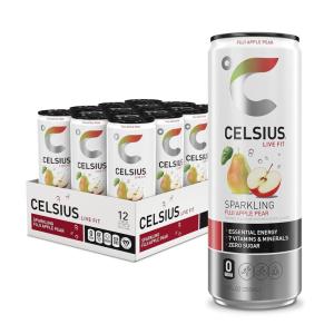 imageCELSIUS Sparkling Kiwi Strawberry Sugar Free Energy Drink 12 Fl Oz Pack of 12Fuji Apple Pear