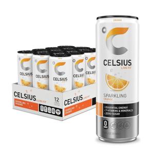 imageCELSIUS Sparkling Kiwi Strawberry Sugar Free Energy Drink 12 Fl Oz Pack of 12Sparkling Orange