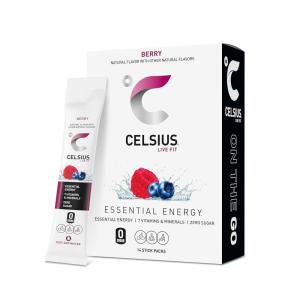imageCELSIUS On The Go Strawberry Mango Sugar Free Energy Drink Mix 14 Sticks per PackBerry