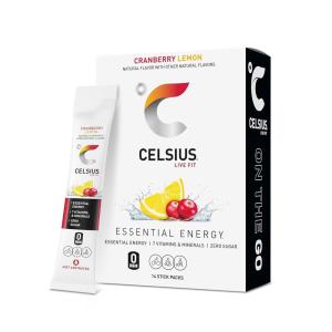 imageCELSIUS On The Go Strawberry Mango Sugar Free Energy Drink Mix 14 Sticks per PackCranberry Lemon