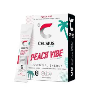 imageCELSIUS On The Go Strawberry Mango Sugar Free Energy Drink Mix 14 Sticks per PackPeach Vibe
