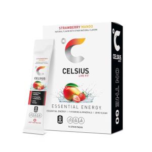 imageCELSIUS On The Go Strawberry Mango Sugar Free Energy Drink Mix 14 Sticks per PackStrawberry Mango