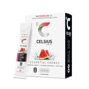 imageCELSIUS On The Go Strawberry Mango Sugar Free Energy Drink Mix 14 Sticks per PackWatermelon Ice
