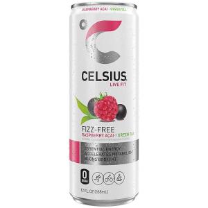 imageCELSIUS Raspberry Acai Green Tea Functional Essential Energy Drink 12 Fl Oz Pack of 12 Packaging may varyGreen Tea Raspberry Acai