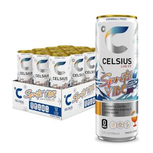 imageCELSIUS Sparkling Spritz Vibe Limited Edition Sugar Free Energy Drink 12 Fl Oz Pack of 12
